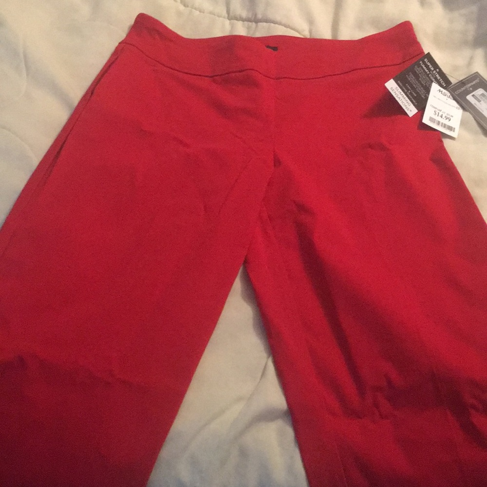 Counterparts red skinny pants.